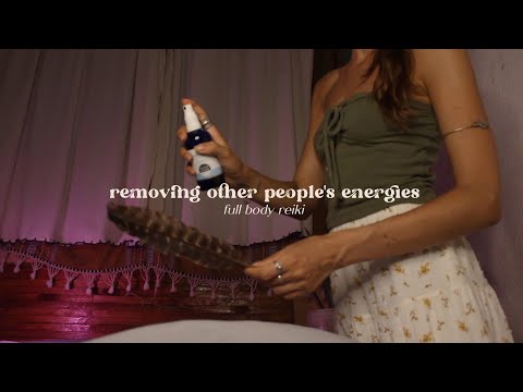 full body ASMR REIKI releasing other people's energy | deep energy cleanse | cutting cords, scooping