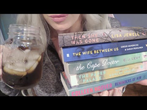 ASMR Gum Chewing, Drinking Coca Cola, Book Haul & Review | Whispered