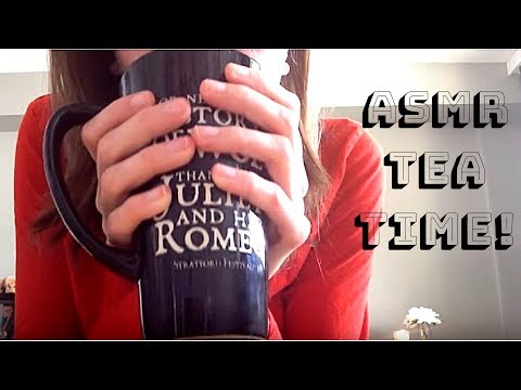 [ASMR] Tingly Tea! - Sipping and Pouring Tea [with Tapping and Soft Whispering]