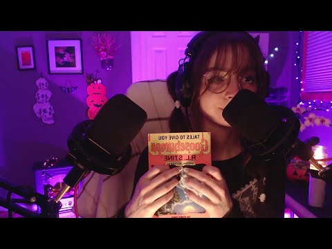 ASMR Soft Spoken Reading - Tales to Give You Goosebumps by R.L. Stine | Childhood Short Stories