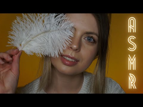 [ASMR] 🪶 Sleepy & comfy evening together | Oil massage, feather face touching, whispering, breathing