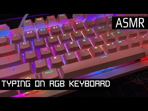 [ASMR] Hypnotic Neon Keyboard Tapping & Up-Close Whispers