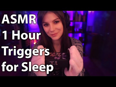 ASMR 1 Hour Triggers for Sleep 💎 Crinkle Sounds, Fluffy Gloves and Blanket, Hair Brushing and more