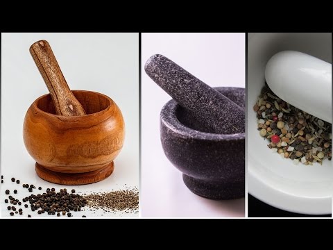 (3D binaural recording) Asmr grinding pepper, herbals, seeds