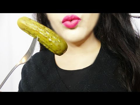 ASMR Kissing & Eating Pickles