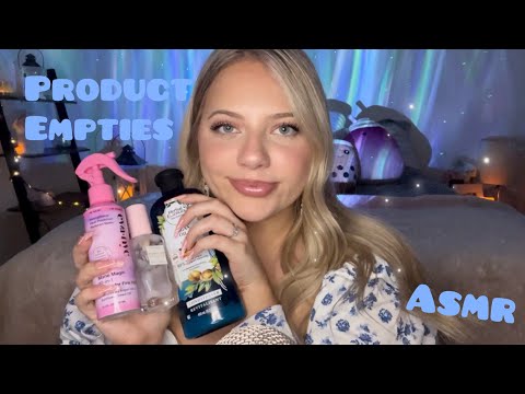 Asmr Tapping & Scratching on Product Empties 🌸 Lots of Rambling :)