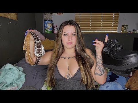 ASMR- Thrift Tapping & Scratching Haul!!!!
