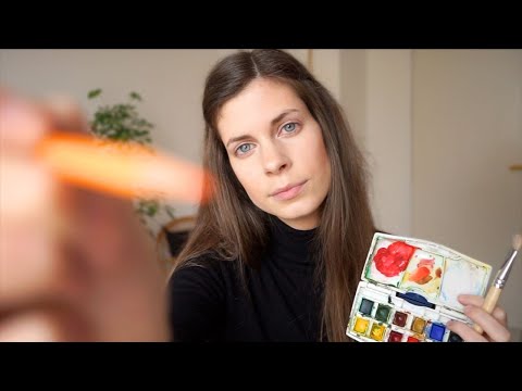 ASMR | drawing on your face / crafting (no talking)