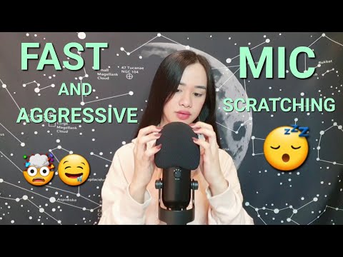 FAST and AGGRESSIVE Mic Scratching ASMR 🤯🤤