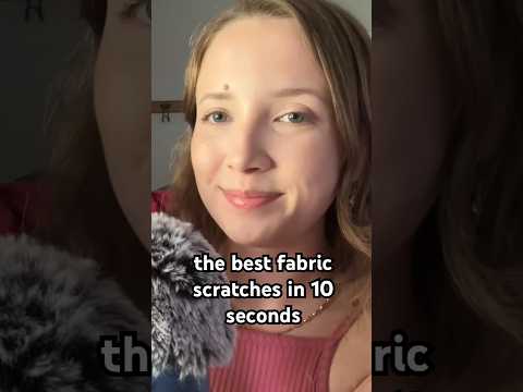 Can you tell what fabric I’m scratching? #asmr #asmrshorts #scratching #tingles