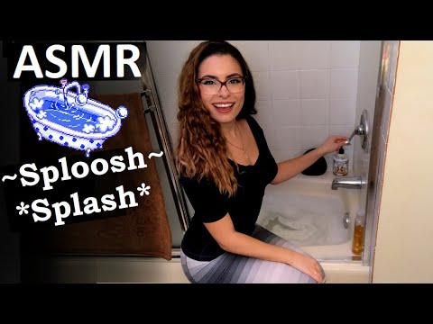 GF ASMR Drawing A Bath ~ Luxurious Water & Splooshing Sounds *Assorted Triggers*