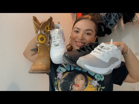 ASMR| My shoe collection 👟 (soft spoken, tapping & scratching)