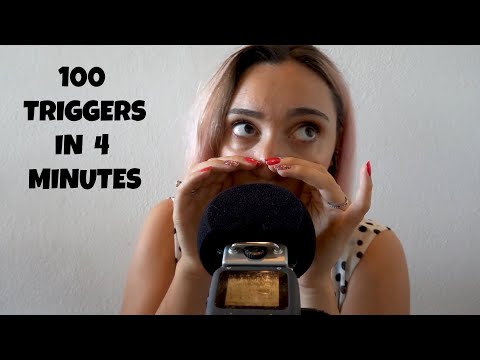 100 TRIGGERS IN 4 MINUTI | ASMR