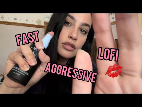 FAST and AGGRESSIVE Makeup Application ASMR (LoFi)