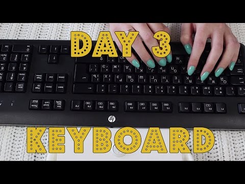 Busy Week ASMR: Quick Super Close-Up Tingles | Day 3, Keyboard | Binaural HD ASMR