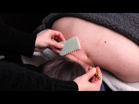 Nape of Neck Scraping, Scratching & Massage with Tingly Tools (ASMR)