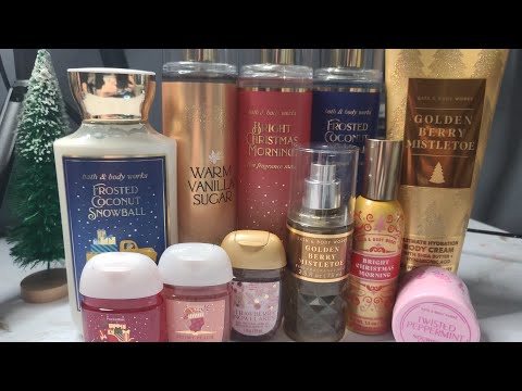 ASMR | BATH AND BODY WORKS HAUL | HOLIDAY SCENTS