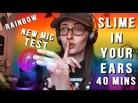 NEW MIC TEST - ALL MY SLIME IN YOUR EARS (Yeti Nano) 40 MINUTES