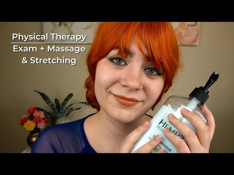 ASMR 🩺 Calm & Relaxing Physiotherapy ~ Exam + Massage & Muscle Stretching 💜 | Soft Spoken RP