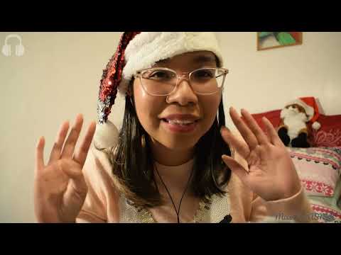 ASMR SPIT PAINTING YOU WITH A CANDY CANE (Whispers & Mouth Sounds) 🍬🎄 [Roleplay]