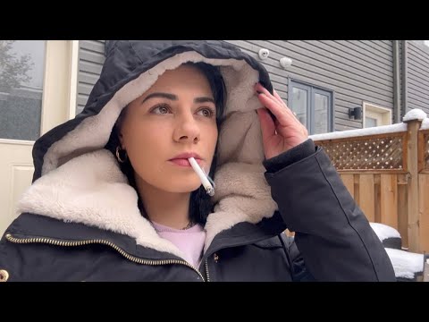 ASMR | Smoking In The Snow!