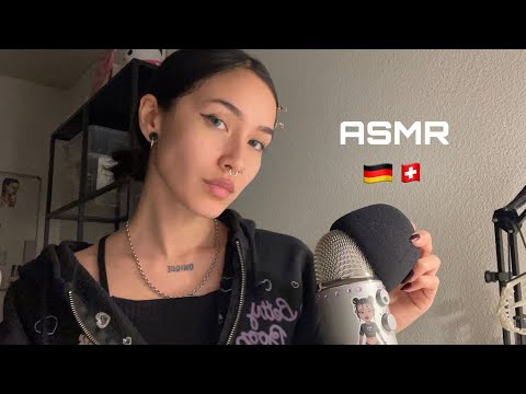 ASMR ☆ in GERMAN (whispers, mic scratching, mouth sounds,..)