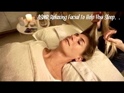 ASMR Replenishing facial on a VERY Stormy night with warming & cooling tools | Rain & Thunder sounds