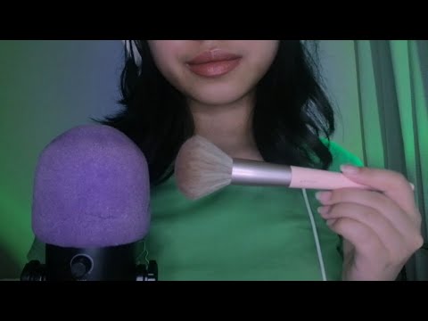 asmr "good evening" in different languages (triggers words with mic brushing)