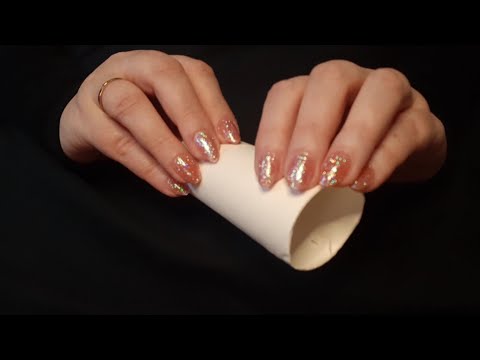 ASMR Fast Tapping/Scratchy Tapping On A Toilet Paper Roll
