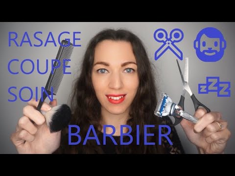 ASMR BARBIER : Rasage, Coupe, Soin 🧔✂️😴 Très Relaxant