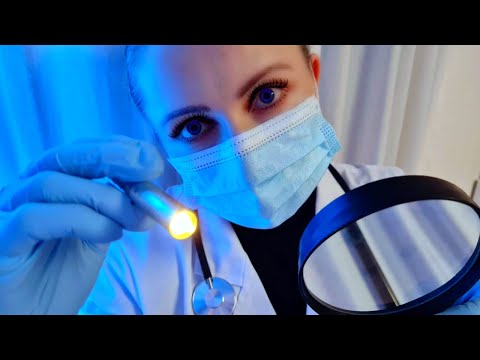 ASMR Medical Roleplay in Relaxation Clinic - Ear Cleaning and Eye Exam