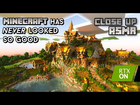 4k Minecraft ASMR with RTX ON! 😵 SUPER Close Ear to Ear Whispers 😴