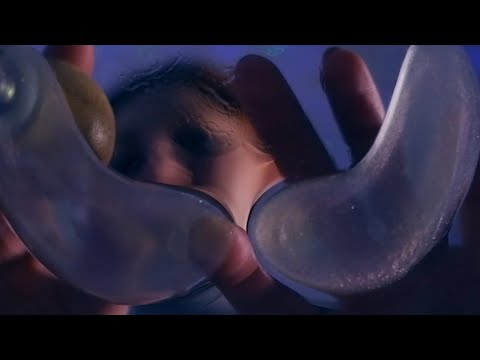 purple asmr | 10 min of personal attention | skin care - visual trigger