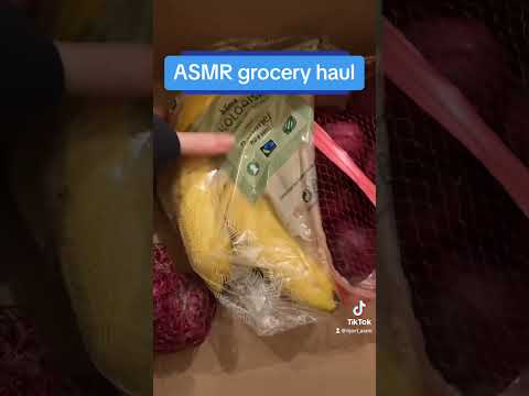 ASMR grocery haul🥰 #asmr #asmrtapping #oddlysatisfying #restock #shortsfeed