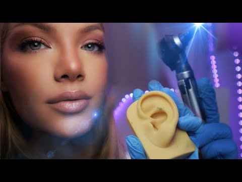 ASMR Deep Inside Your Ears: Ear Exam, Otoscope Inspection, Cleaning, Hearing Test *Mouth Sounds*