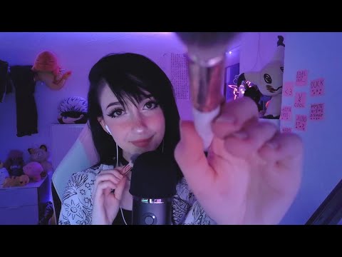 visual ASMR ☾ 𝒄𝒍𝒐𝒔𝒆 𝒎𝒊𝒄 𝒖𝒑 & 𝒄𝒂𝒎𝒆𝒓𝒂 𝒂𝒕𝒕𝒆𝒏𝒕𝒊𝒐𝒏 [brushing, scratching, mouth sounds, windshield]