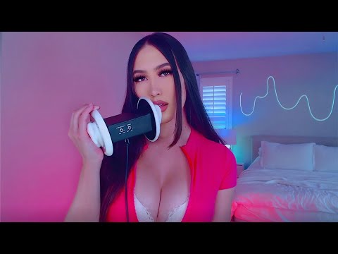 ASMR Ear licks, kisses and tapping sounds