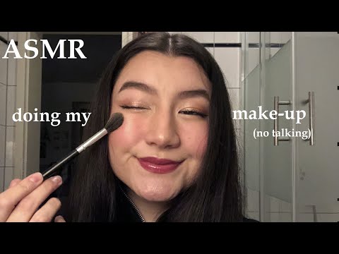 ASMR doing my makeup (no talking)