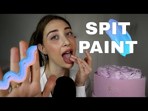 ASMR SPIT PAINTING YOU 👅 | MOUTH SOUNDS, VISUALS, TALKING ASMR