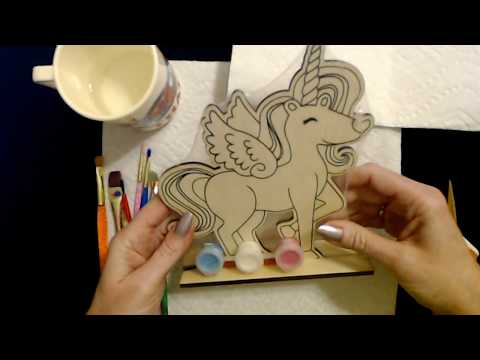 ASMR | Wooden Horse Painting (Soft Spoken)
