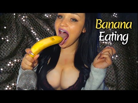 ASMR Banana Eating Mouth Sounds