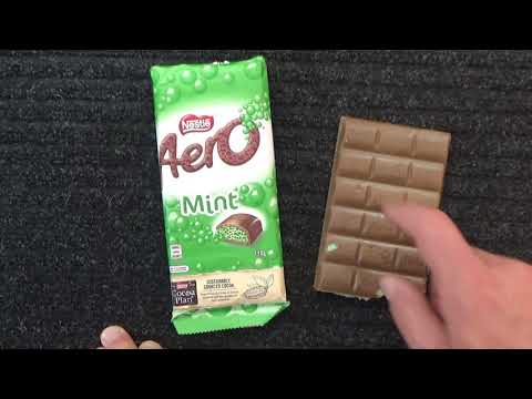 ASMR - Aero Mint Chocolate Bar -Australian Accent -Discussing in a Quiet Whisper & Crinkles & Eating