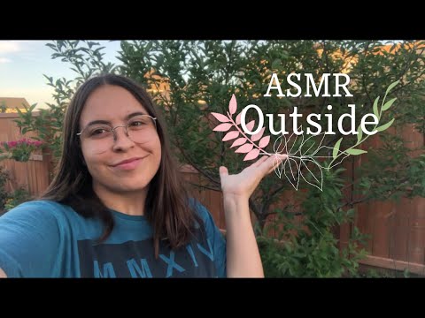 Outdoor ASMR 🌿🌳🌲(nature sounds, tapping, scratching, lofi)