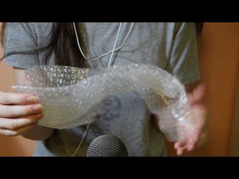 ASMR with Bubble Wrap - Crinkle Sounds - Binaural audio with No Talking
