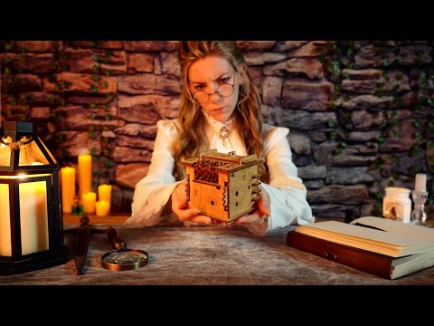 ASMR 🕵🏼‍♀️ The Detective & the Puzzling Parcel | Wooden Triggers, Victorian Roleplay, Fire Crackling