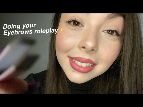 ASMR SUPER CLOSE-UP DOING YOUR EYEBROWS 👀
