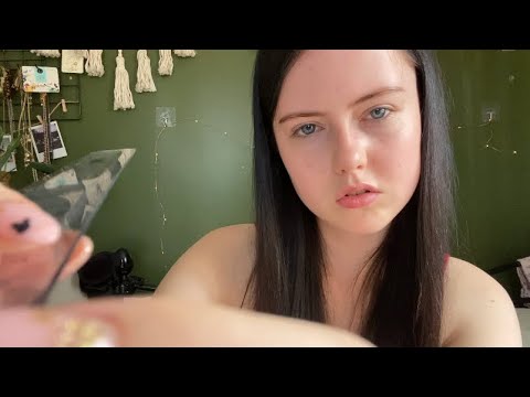 ASMR measuring your face 📏 (personal attention + camera tapping)