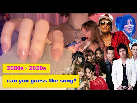 GUESS THE SONG CHALLENGE - rhythmic tapping asmr 🎵✨