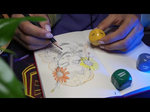ASMR | Using Art Dice to Sketch!