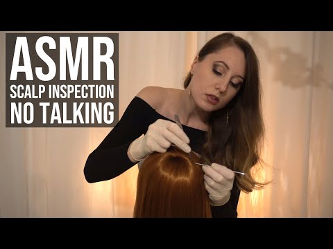 ASMR Scalp Check Inspection & Massage - No Talking [Comb & Tweezers]